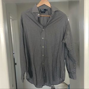 Black and white Polo Button Down 16.5